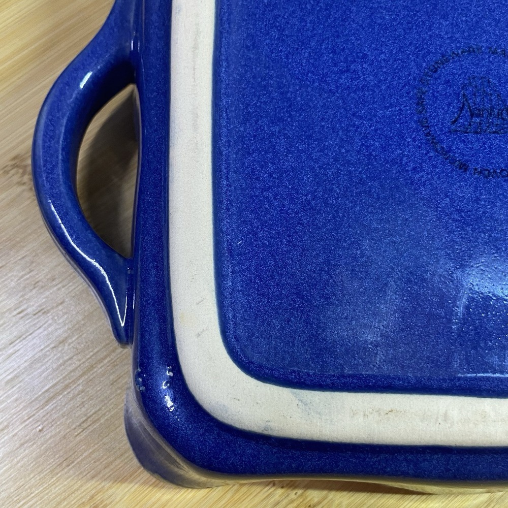NANTUCKET Square Dark Blue Casserole‎ Baking Dish Serving 6x6x2-great Condition - Picture 6 of 8